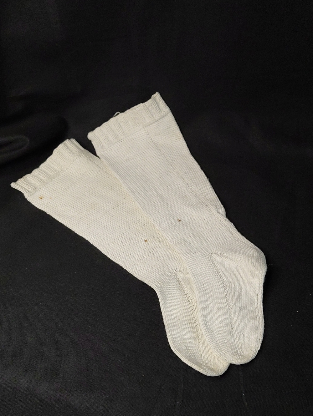 Antique Childrens White Socks
